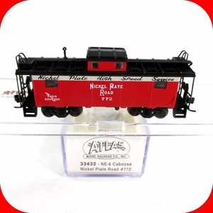 N Scale ***NICKEL PLATE ROAD*** NE-6 Cupola Caboose, NKP 772 - Atlas 33432 *RARE - Picture 1 of 4