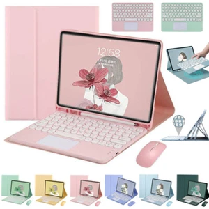 For iPad 5/6/7/8/9th Gen Air 3 4 5 Pro 11" Bluetooth Keyboard Case With Touchpad - Picture 1 of 46