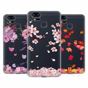 HEAD CASE BLOSSOMS AND LEAVES SOFT GEL CASE & WALLPAPER FOR ASUS ZENFONE PHONES - Picture 1 of 9