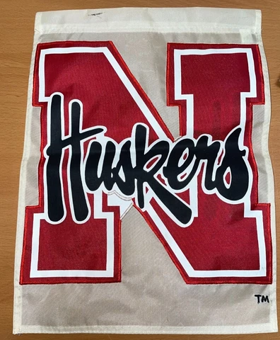 Nebraska Husker Cornhusker Cursive Block N Small Banner | Championship Era 1998 Cover