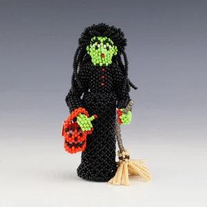 BRUJA NATIVA AMERICANA ZUNI CON CUENTAS DE LORENA LAAHTY - Imagen 1 de 8