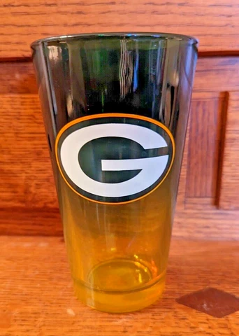 NEW! Green Bay Packers Green and Gold, Pint Glass Cover