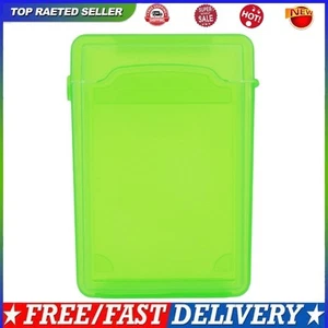 Boîte de rangement disque dur disque dur IDE SATA 3,5 pouces boîtier caddy disque dur en plastique (vert) - Photo 1/11