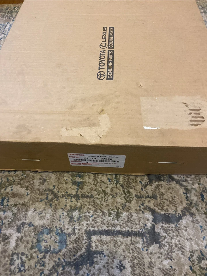 Janela de vidro 13-18 Toyota Avalon quarto lado direito do passageiro fabricante de equipamento original 6271007020 nova - Imagem 1 de 4