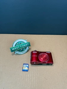 NIKON Coolpix L28 digitale 20,1 Megapixel-Kompaktkamera rot schneller Versand!!! - Bild 1 von 9