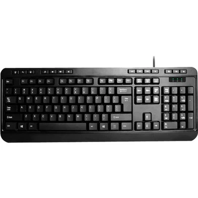 Adesso AKB-132PB AKB-132 Multimedia Desktop Keyboard - Black - Image 1 of 4