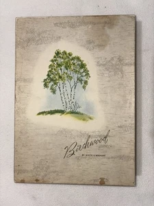 Vtg White & Wyckoff Birchwood Stationery BOX ONLY Prop Collectible EMPTY BOX - Picture 1 of 5