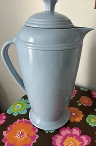 Fiesta Homer Laughlin Insulated Thermal Coffee Periwinkle Blue Genuine Accessory - Picture 1 of 10