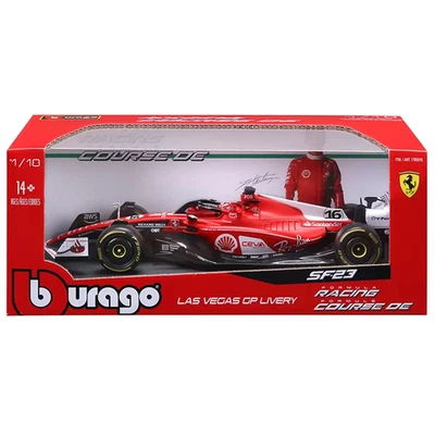 Bburago/Maisto 1: 18 F1 法拉利 SF-23 压铸汽车 - Charles Leclerc 拉斯维加斯大奖赛 — 第 1/3 张图片