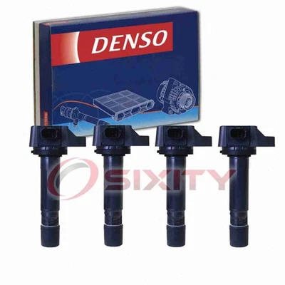 4 pc Denso Direct Ignition Coils for 2006-2011 Honda Civic 1.8L L4 Spark qv - Image 1 of 4