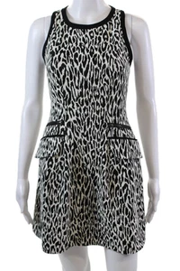 Nanette Lepore Womens Sleeveless Zippered Pocket Detail Dress Black Size 0 - Picture 1 of 7