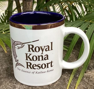 Vintage Royal Kona Resort Hawaii Mug Tasse 60’s Gold Gilt Marlin Metallic Rare EUC - Bild 1 von 6