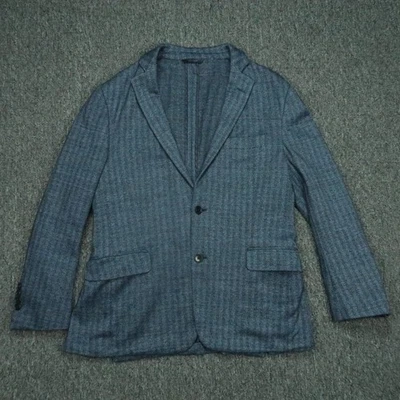 Abrigo deportivo Brooks Brothers Blazer para hombre 40S azul regente mezcla de lino espiga Foto 1 de 4