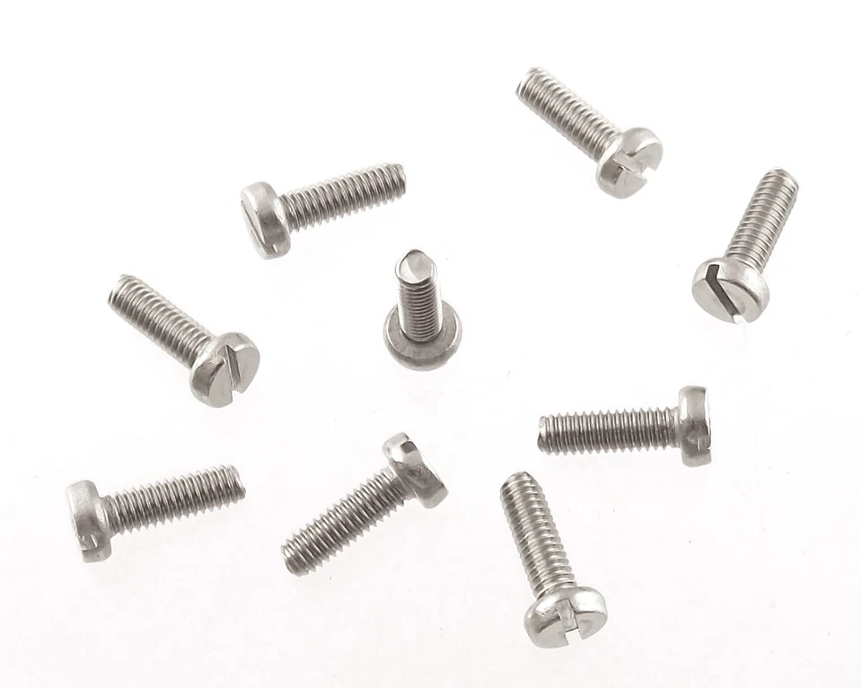 NOVARA METALLI 100 microviti TC taglio M1,2x2 inox A2 viti vis fente tornillos ranura parafusos