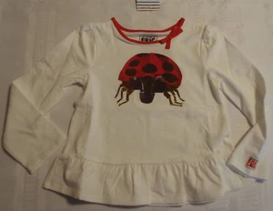 Gymboree Eric Carle 4T Long Sleeve Ruffle Hem Shirt NWT ladybug - Picture 1 of 2
