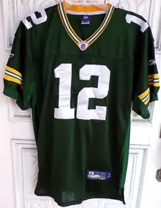 Reebok Onfield Greenbay Packers #12 Aaron Rodgers Sewn Jersey Size 54 (2XL) EUC - Picture 1 of 3