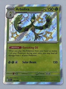 Pokémon JCC Arboliva Escarlata y Violeta: Paldean Fates 104/091 Holo Brillante Raro - Imagen 1 de 7