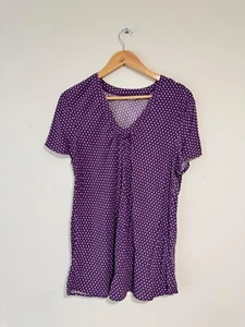 ESPIRIT Women's V-Neck Viscose TOP / Blouse 14 - Picture 1 of 7