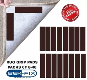 Rug Gripper Pads Non Slip Mat Grips Anti Slide Grip Strips Runner Grip Pads 8-40 - Picture 1 of 16