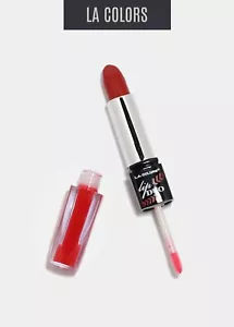L.A. Colors LIP DUO - Gloss/Lipstick "Eternal Flame" .23 oz #CBLG150 - Picture 1 of 3
