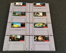 8 Super Nintendo Game Lot - Cliffhanger,  Scooby Doo Mystery, NBA JAM & More