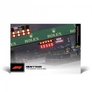 Topps Now F1 #41 2021 fuertes lluvias - el clima gana en spa - Imagen 1 de 2
