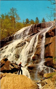 Postcard Estatoah Falls Clayton Georgia Chrome Unposted - Bild 1 von 2