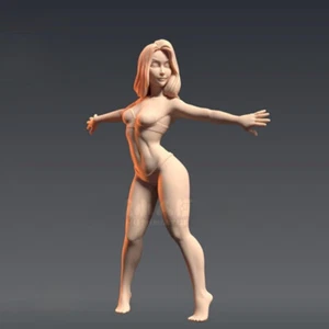 Miniatures 1:64 Figures Swimsuit Bikini Girl Sand Table Scene Cars Model Toy - Picture 1 of 4