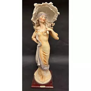 Giuseppe Armani Capodimonte Mujer con Sombrilla Estatua Figura Estilo Art Deco - Imagen 1 de 12