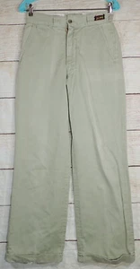 Vtg 50s Big Smith Chino Pants 28x30 USA Sanforized Army Cotton Boatsail Gusset - Picture 1 of 17