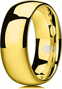 1Mm 2Mm 4Mm 6Mm 8Mm Brushed Tungsten Titanium Wedding Promise Ring for Women Men - Picture 1 of 7