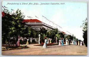 Postal 1907 de la exposición Jamestown de edificios de fabricación y artes liberales - Imagen 1 de 2