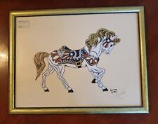 Spirited Carousel Horse Framed Print - Joseph Lutter, Signed & Numbered 587/2500