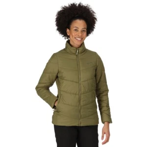 Cappotto isolato imbottito Regatta donna Freezeway IV cachi taglia 16 nuovo con etichette - Foto 1 di 4