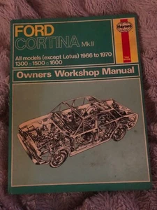 Haynes Owners Workshop Manual - Ford Cortina Mk 2 All Models 1966-1970 - Picture 1 of 5