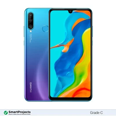 Huawei P30 lite azul pavo real 128GB grado C - desbloqueado teléfono... - Imagen 1 de 4