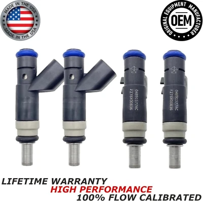 4x nuevos inyectores de combustible originales Siemens para Jeep Patriot 2007-2017 2,0 L/2,4 L I4 Foto 1 de 4