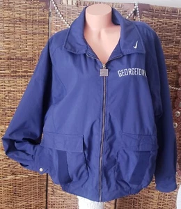 Vintage 90s Nike Georgetown Hoyas Canvas Puffer Cargo Coat Jacket Adult Gr. XL - Bild 1 von 7