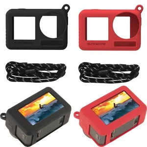 Per OSMO ACTION 3 Camera Soft Silicone Protective Case w/ Lanyard Set Black/Red - Picture 1 of 26