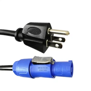 Cavo connettore cavo di alimentazione Edison 5 piedi blu PowerCon NAC3FCA a maschio 20 A - Foto 1 di 4