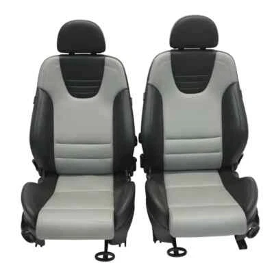 Fundas de asiento de repuesto de cuero sintético negro/gris Mini Cooper S R53 2002-2006 OEM Foto 1 de 3