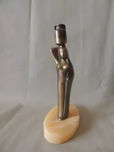 Greek statue Priestess Pythia of Delphi mythologi bronze on the marble - Picture 1 of 8