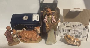 Fontanini Mixed Lot Italy Ox Eva Baby Jesus Children Collectible Christmas - Picture 1 of 8