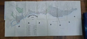 Hong Kong Victoria City Map 1866 Original Vintage Antique Treats Ports Of China - Picture 1 of 15