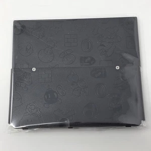 New Nintendo 3DS Kisekae Cover No.005 Mario Monogram Black  Face Plate Original2 - Picture 1 of 2