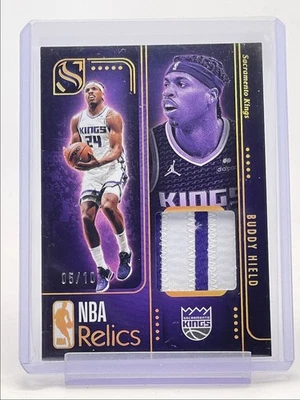 BUDDY HIELD 2024-25 PANINI SILHOUETTE NBA USED PATCH HOLO GOLD /10 Q5908 - Image 1 of 2