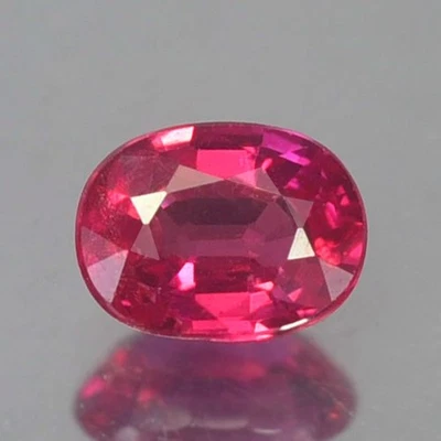 0.30CT SENSATIONAL AA UNHEATED UNTREATED OVAL PINKISH RED RUBY NATURAL - Image 1 of 3