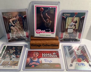 6 Card NBA Autograph Lot Dan Issel George Gervin David Thompson HOF - Picture 1 of 2