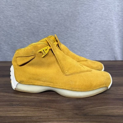 Jordan 18 Retro Amarillo Talla 8.5 Gamuza Ocre 2018 - AA2494-701 Foto 1 de 4