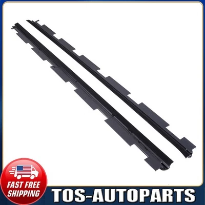 For Chevy GMC Pickup Truck Outer Front Window Sweep Weatherstrip Seal Pair Set - Image 1 of 4
